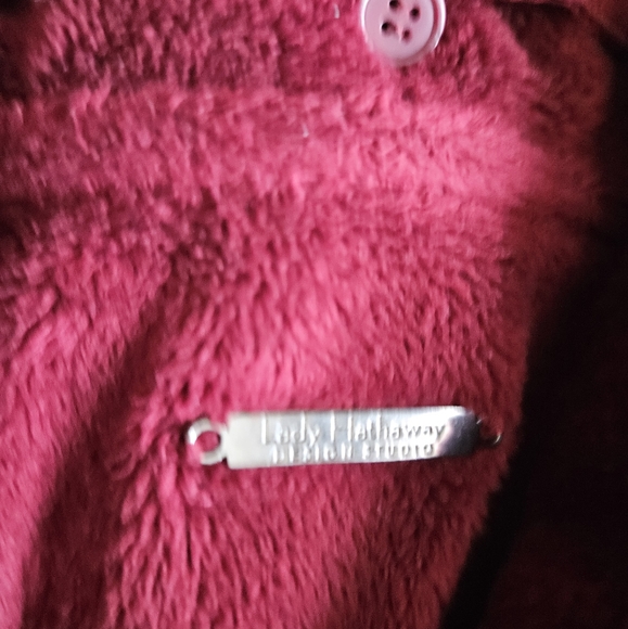 Vintage quilted coat fleece women - Picture 7 of 11